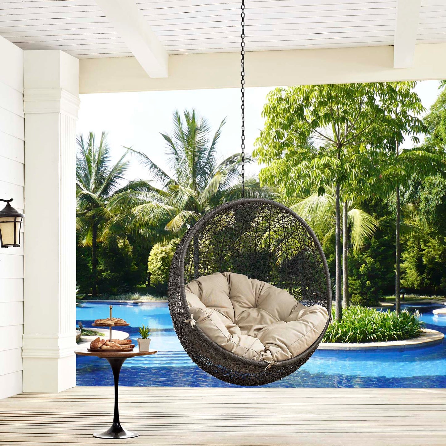 Hide Outdoor Patio Swing Chair Without Stand