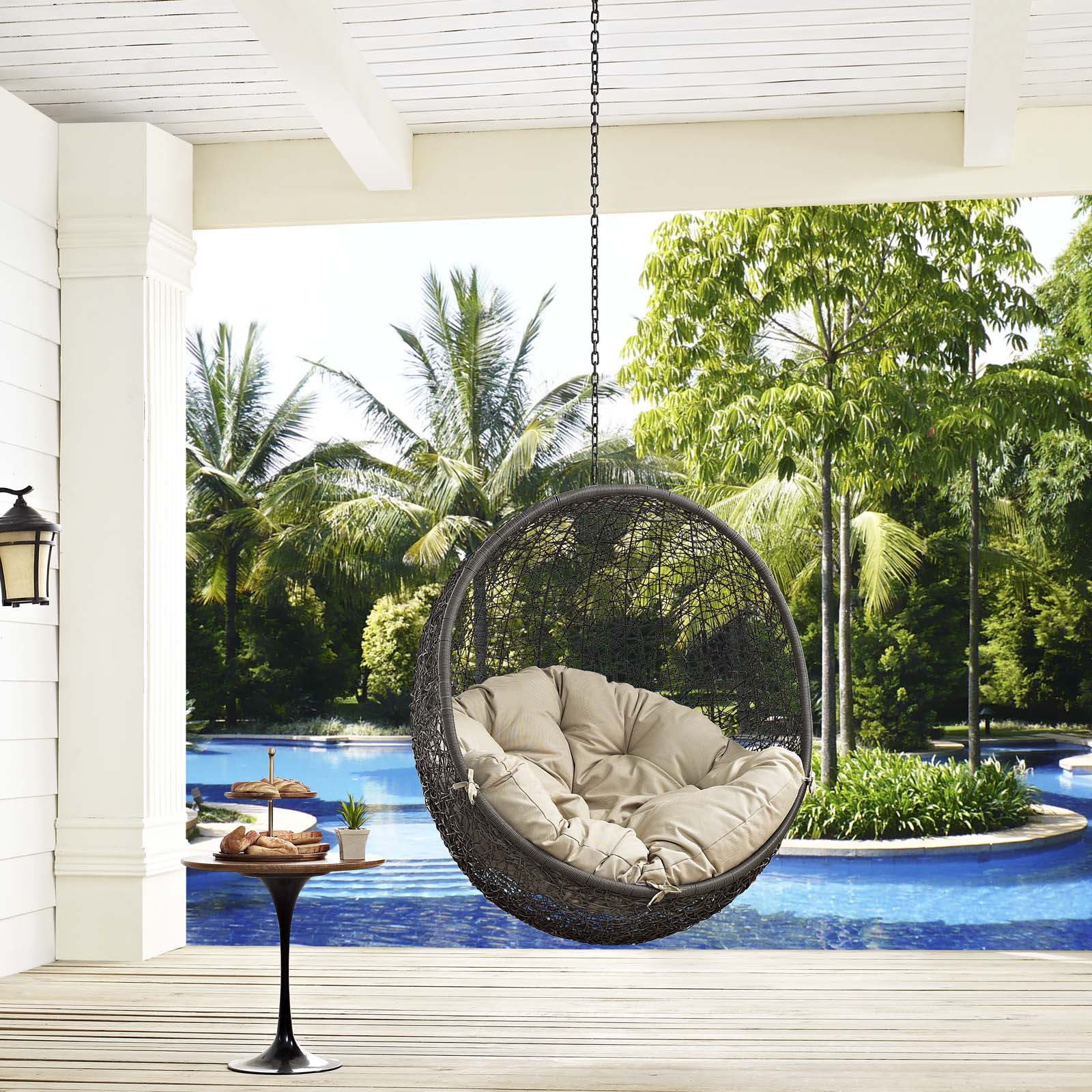 Hide Outdoor Patio Swing Chair Without Stand