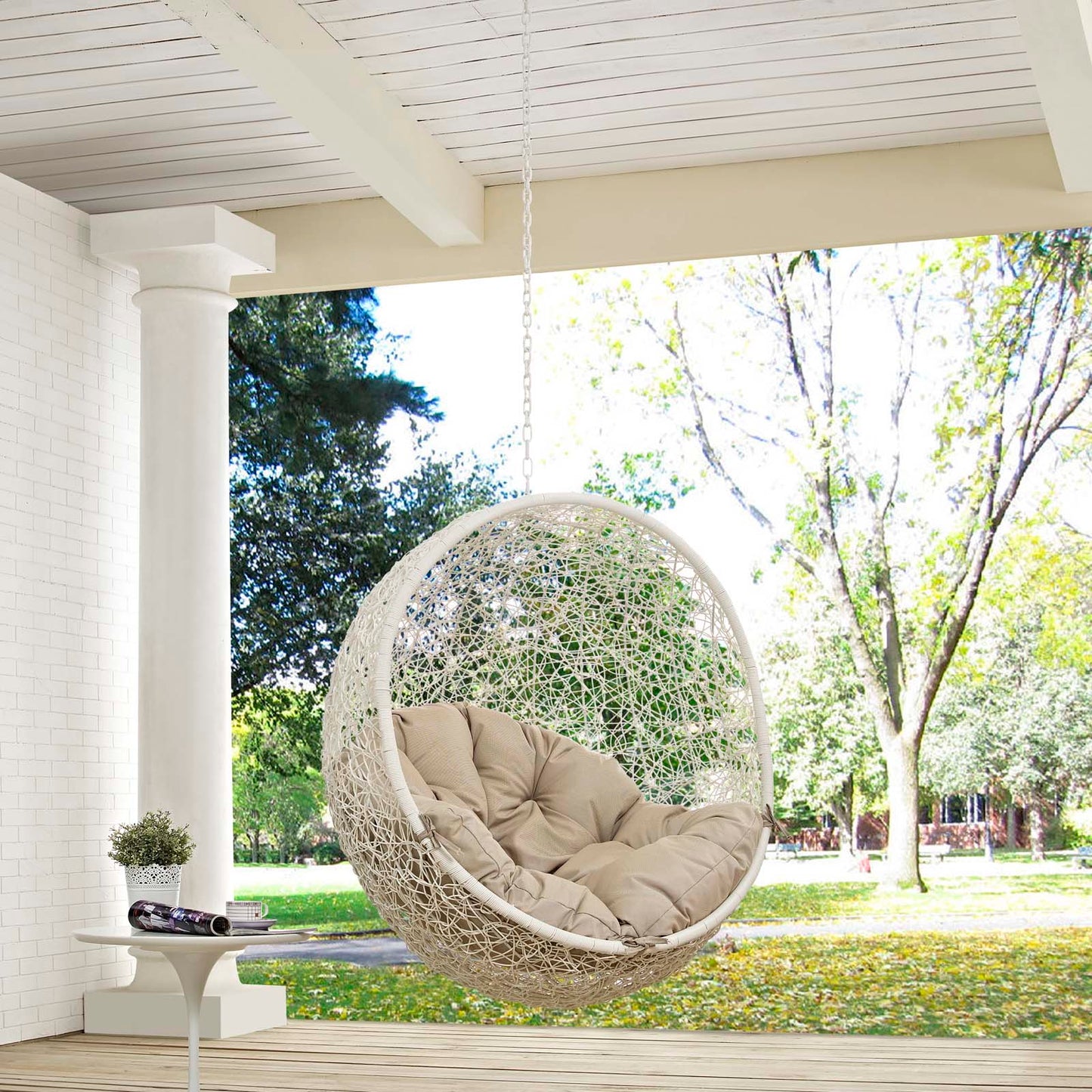 Hide Outdoor Patio Swing Chair Without Stand