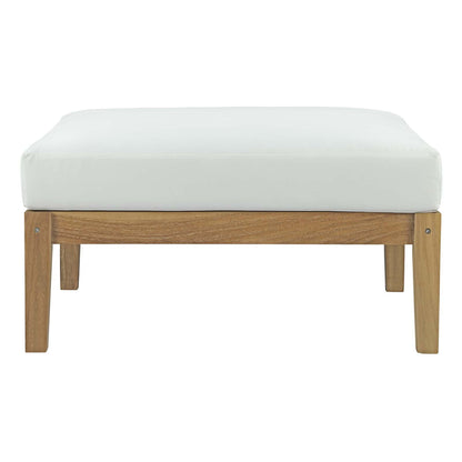 Bayport Outdoor Patio Teak Ottoman