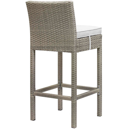 Conduit Outdoor Patio Wicker Rattan Bar Stool