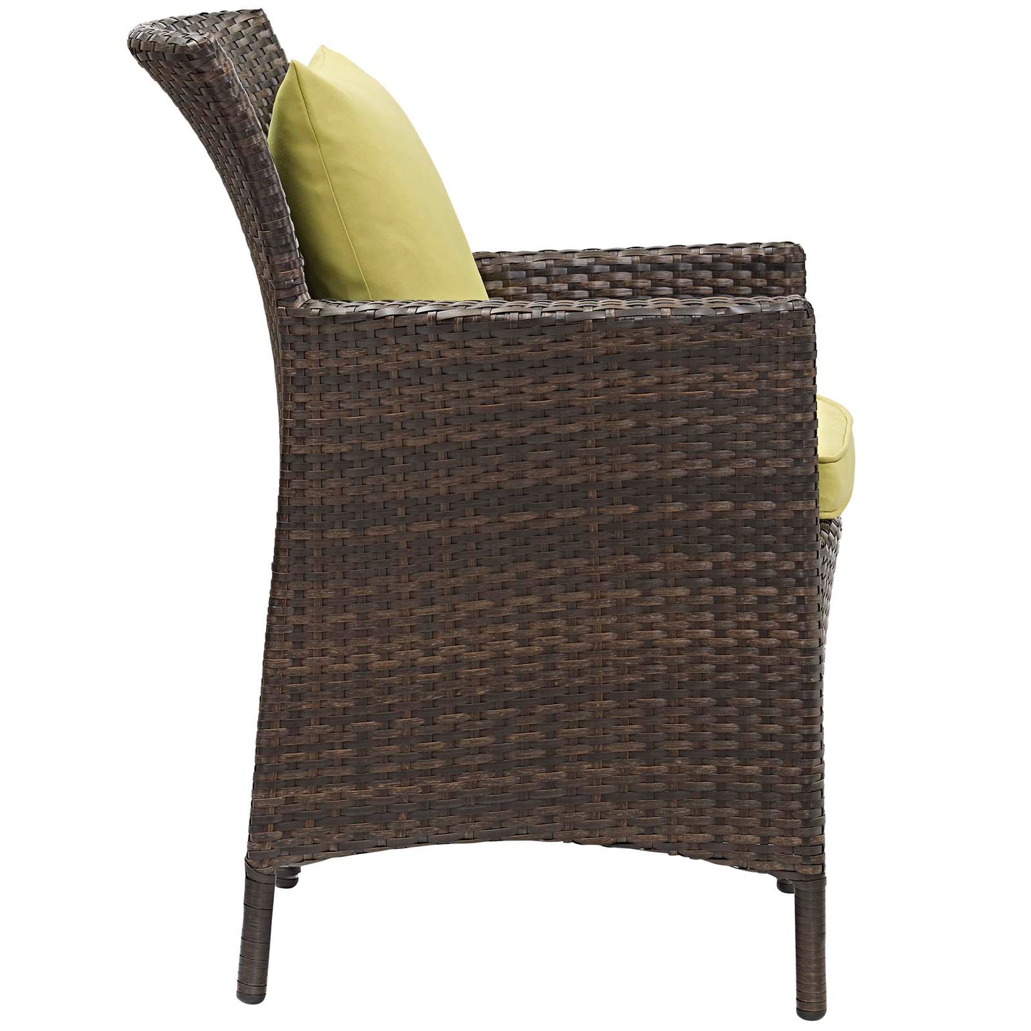 Conduit Outdoor Patio Wicker Rattan Dining Armchair