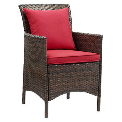 Conduit Outdoor Patio Wicker Rattan Dining Armchair