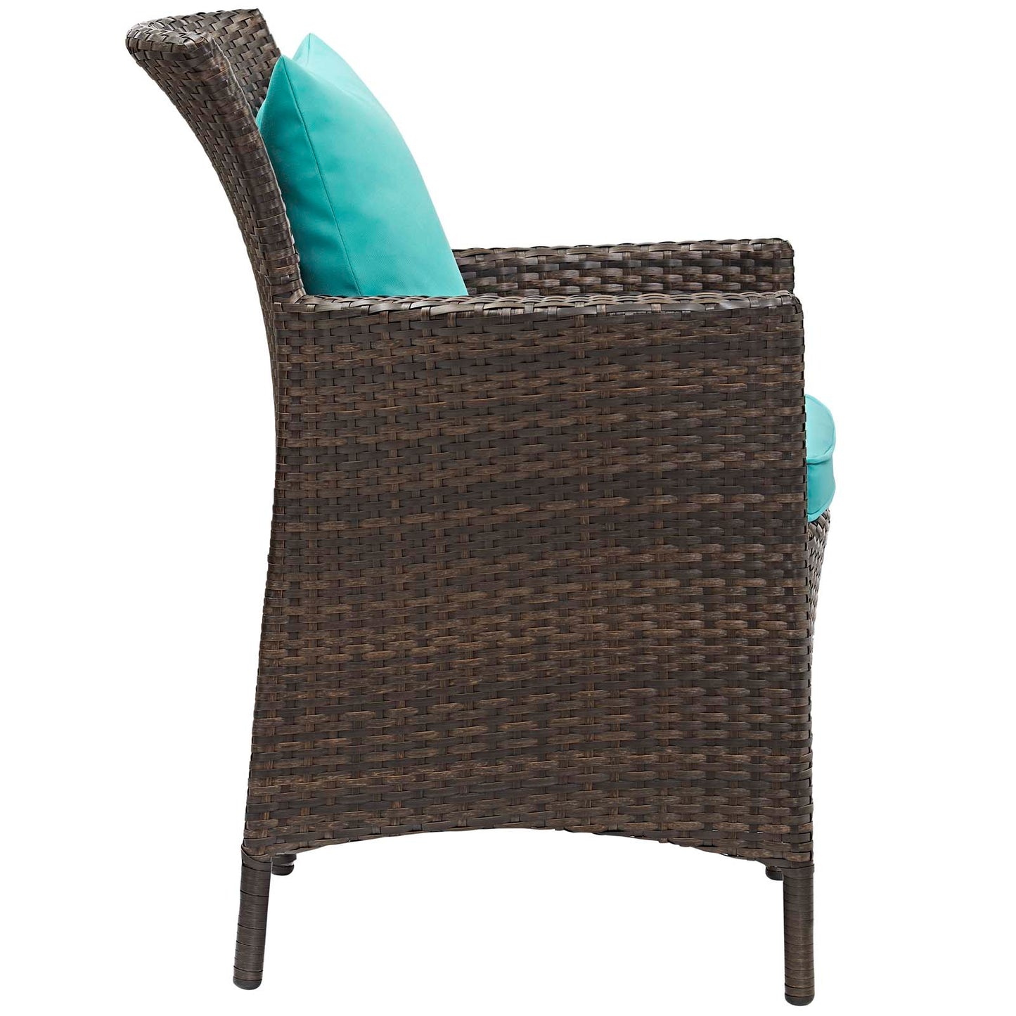 Conduit Outdoor Patio Wicker Rattan Dining Armchair