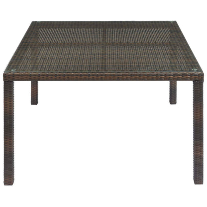 Conduit 47" Outdoor Patio Wicker Rattan Dining Table