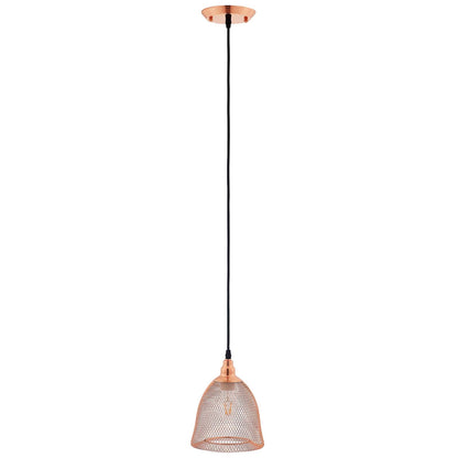 Glimmer Bell-Shaped Rose Gold Pendant Light