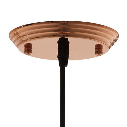 Dimple 10" Half-Sphere Rose Gold Pendant Light