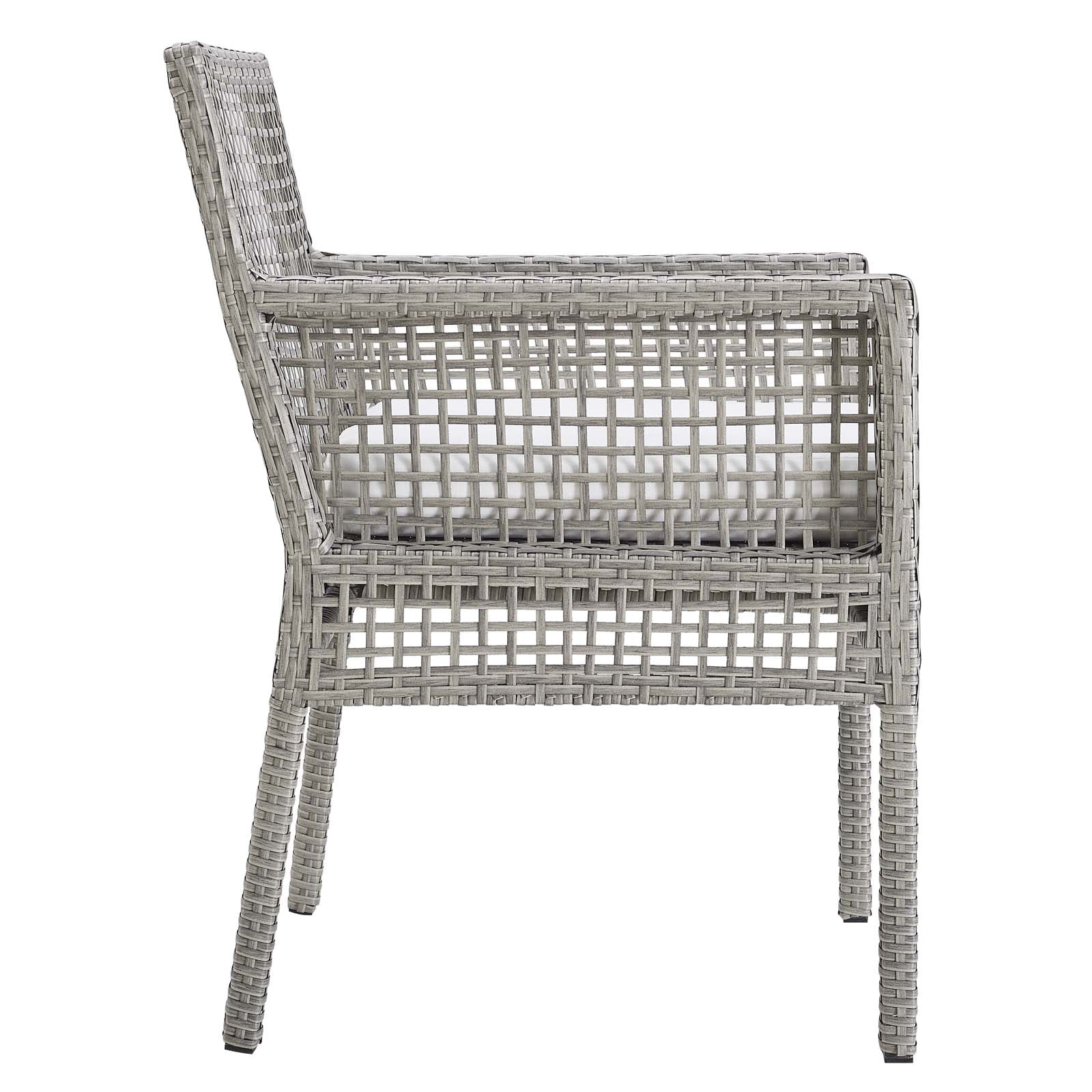 Aura Outdoor Patio Wicker Rattan Dining Armchair