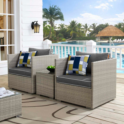 Repose 3 Piece Outdoor Patio Sectional Set