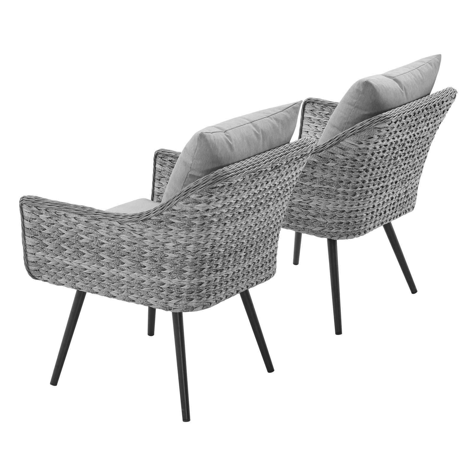 Endeavor Armchair Outdoor Patio Wicker Rattan Set of 2