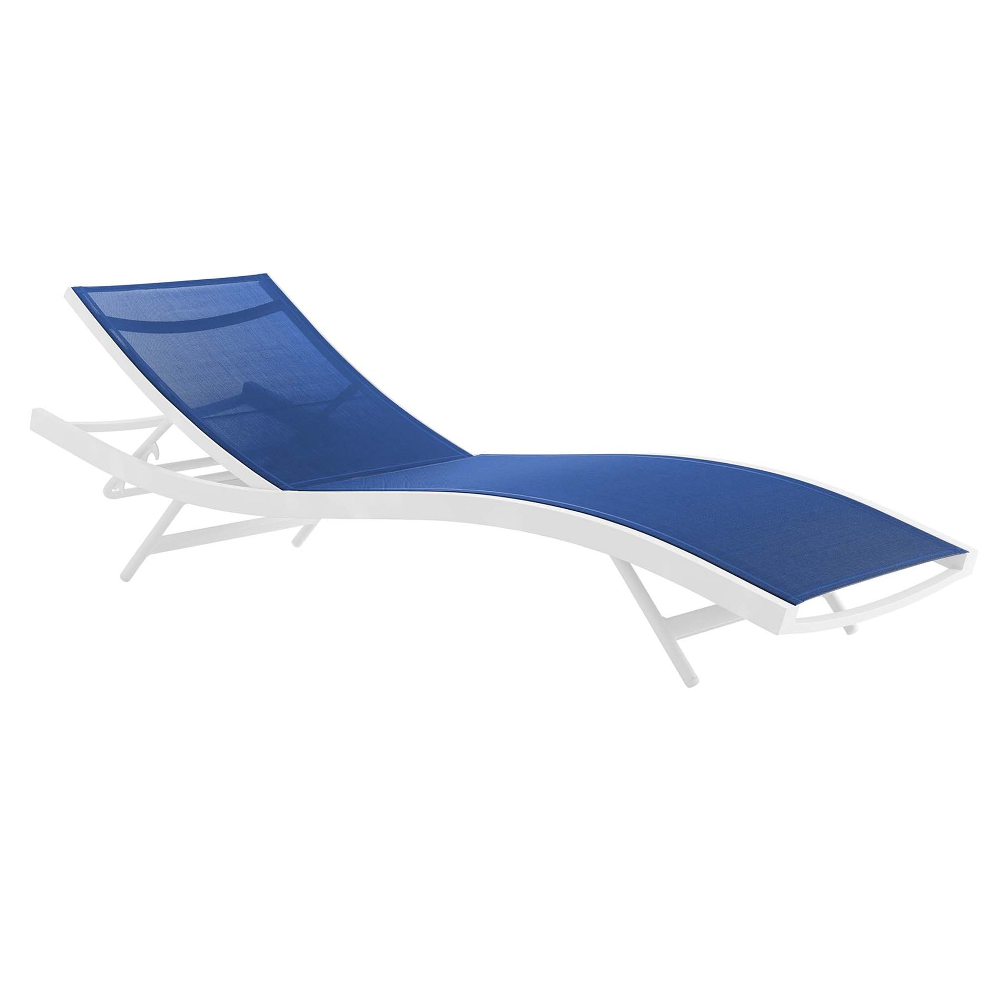 Glimpse Outdoor Patio Mesh Chaise Lounge Chair