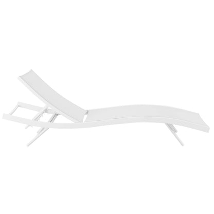 Glimpse Outdoor Patio Mesh Chaise Lounge Chair