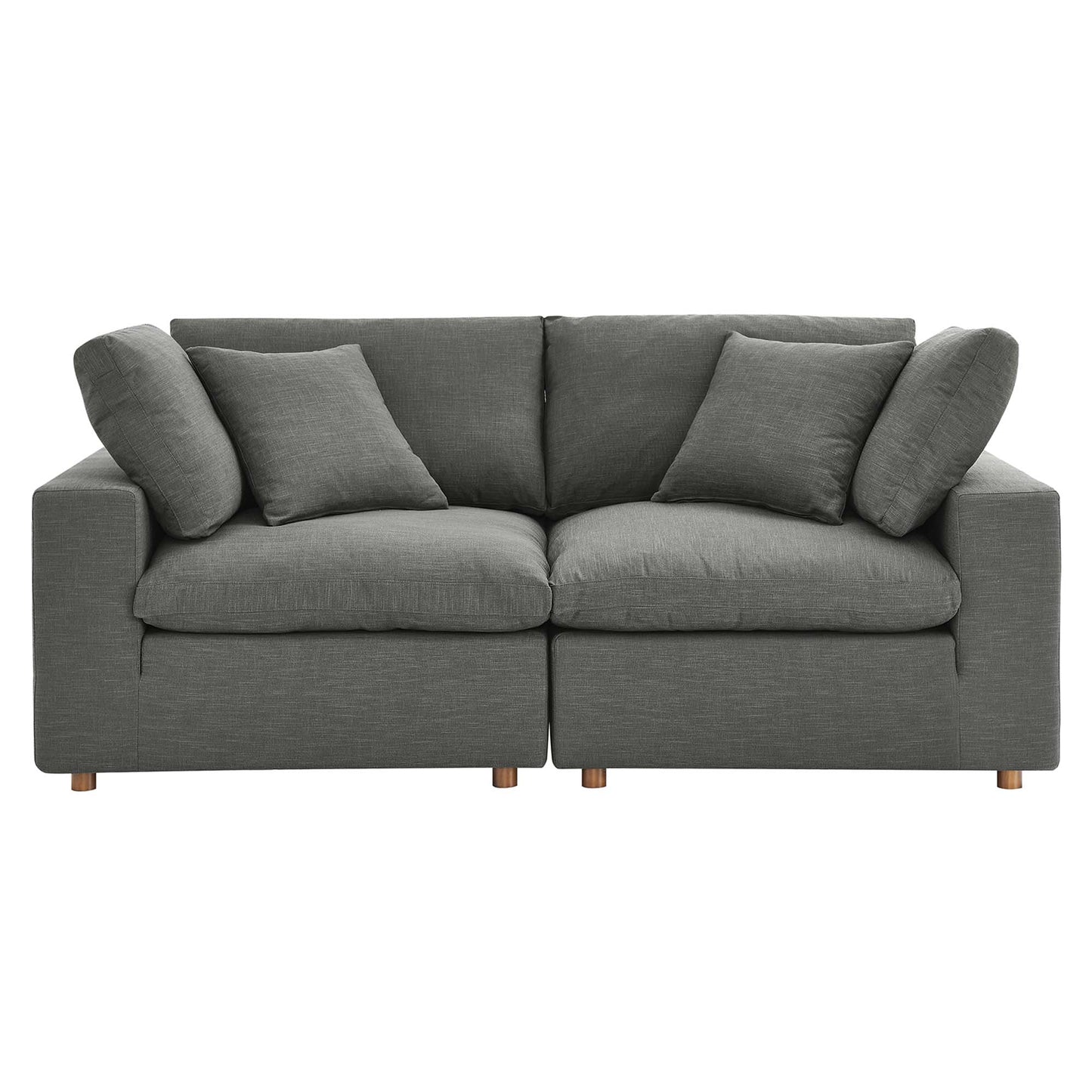 Commix Down Filled Overstuffed 2 Piece Sectional Sofa Set