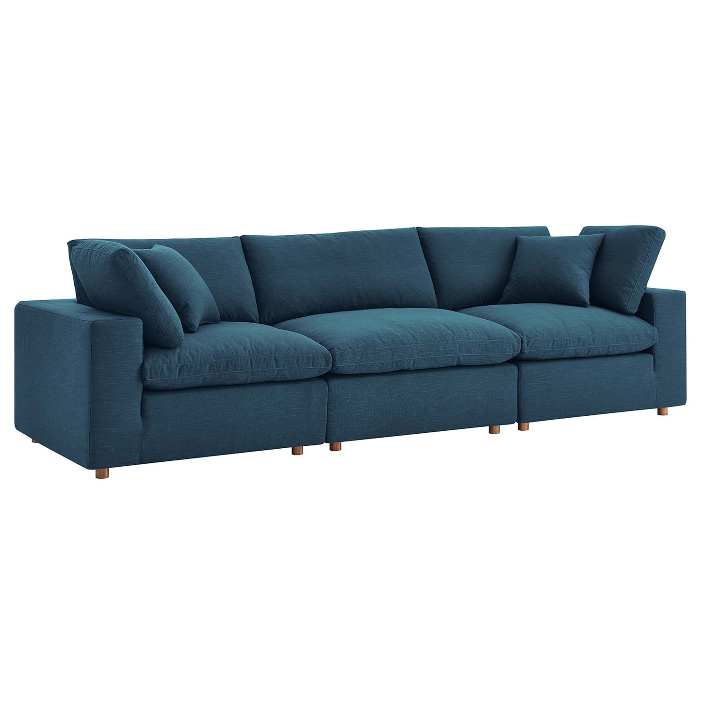 Commix Down Filled Overstuffed 3 Piece Sectional Sofa Set