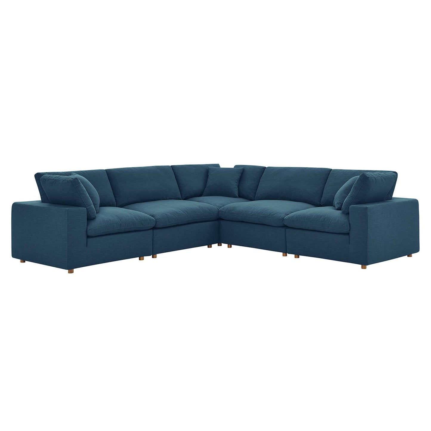 Commix Down Filled Overstuffed 5 Piece 5-Piece Sectional Sofa