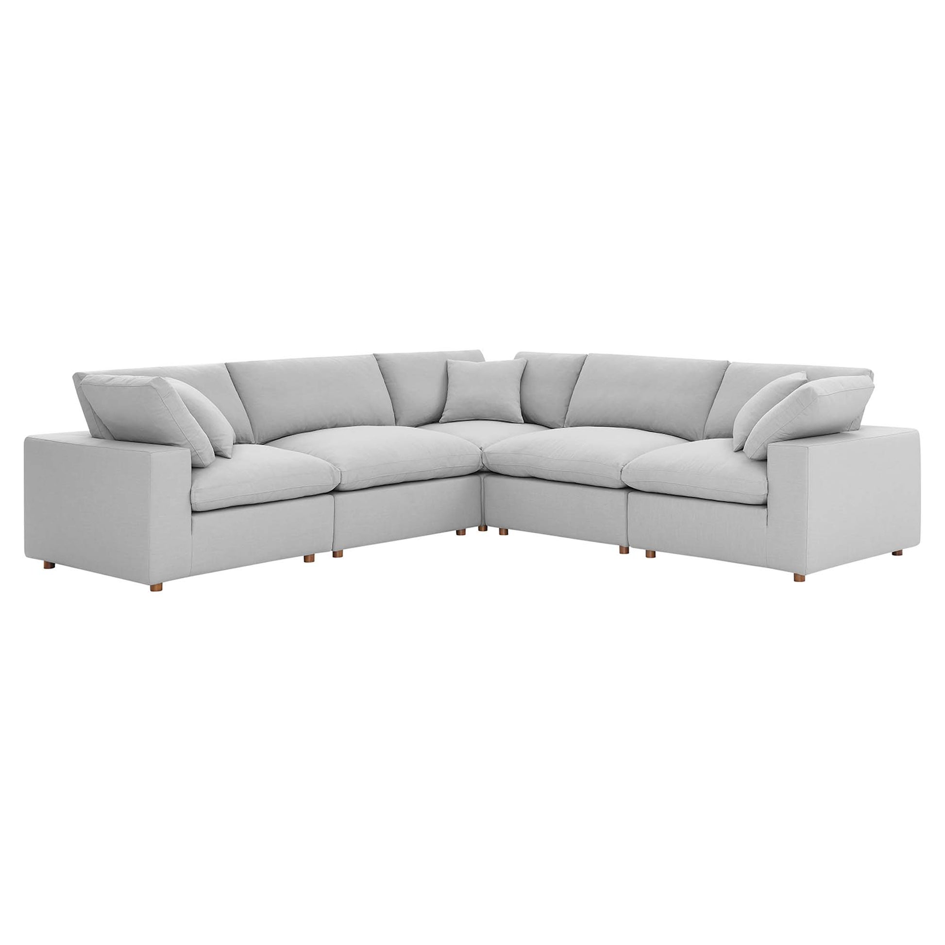 Commix Down Filled Overstuffed 5 Piece 5-Piece Sectional Sofa