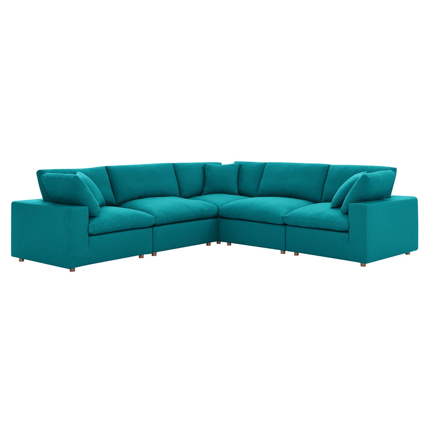 Commix Down Filled Overstuffed 5 Piece 5-Piece Sectional Sofa