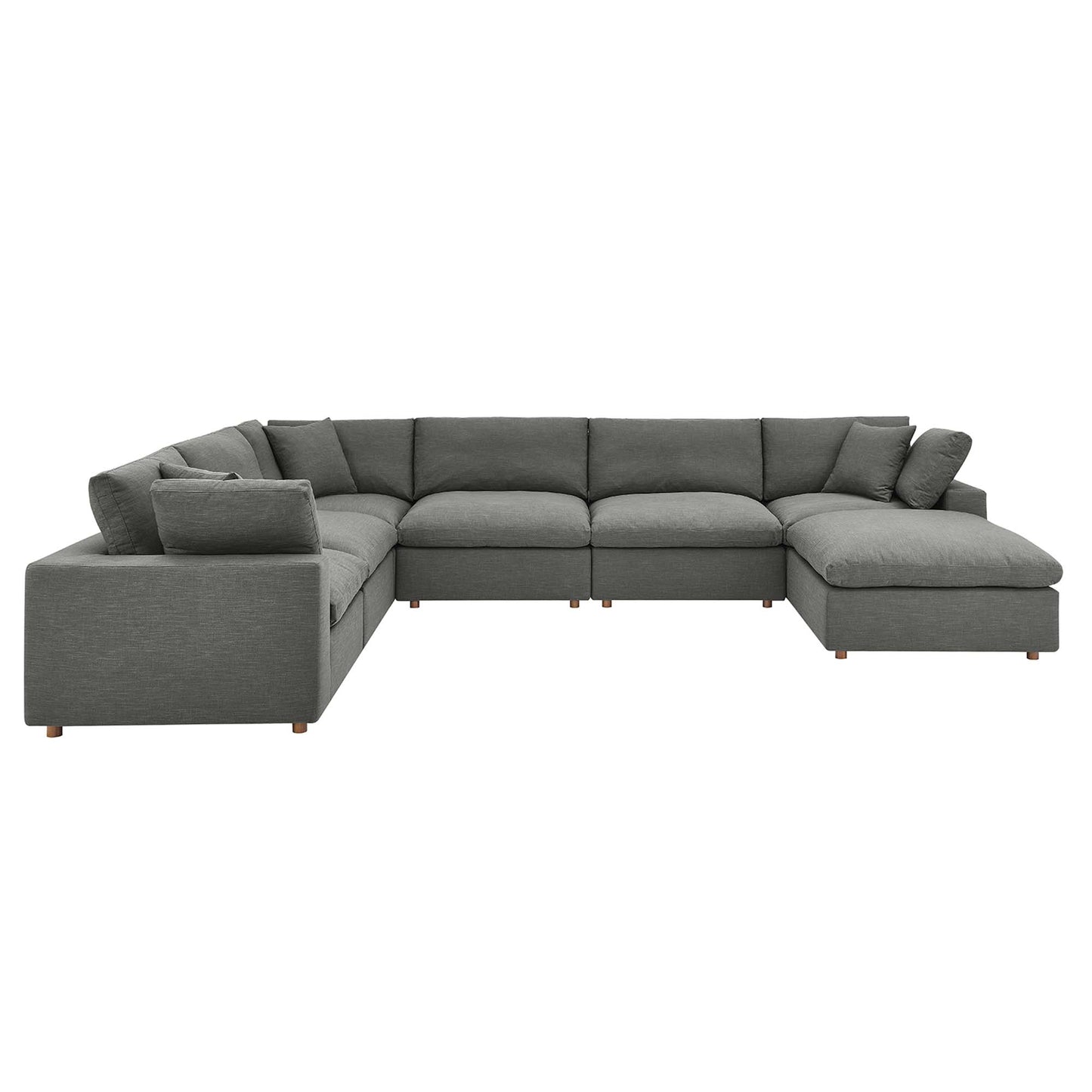 Commix Down Filled Overstuffed 7-Piece Sectional Sofa