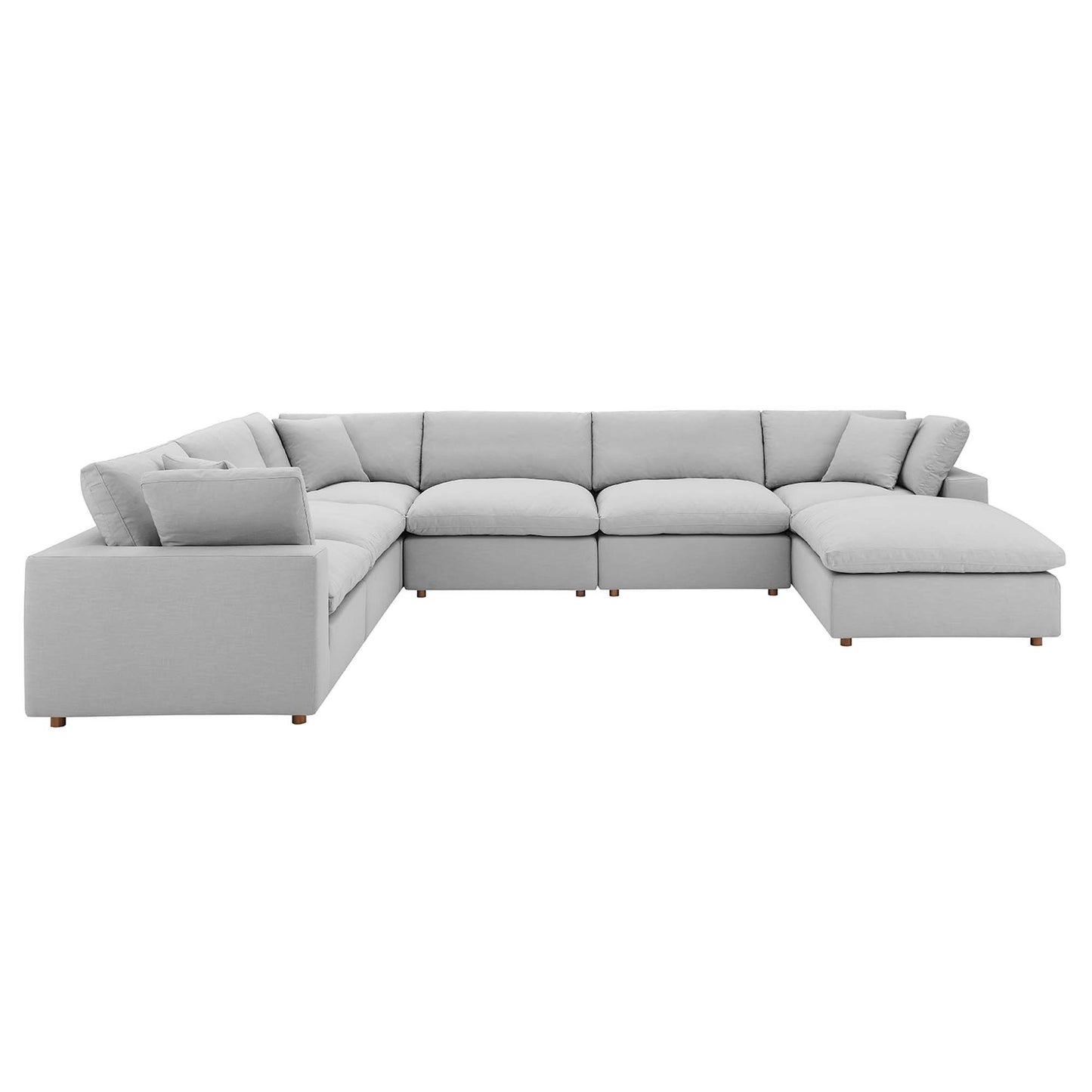 Commix Down Filled Overstuffed 7-Piece Sectional Sofa