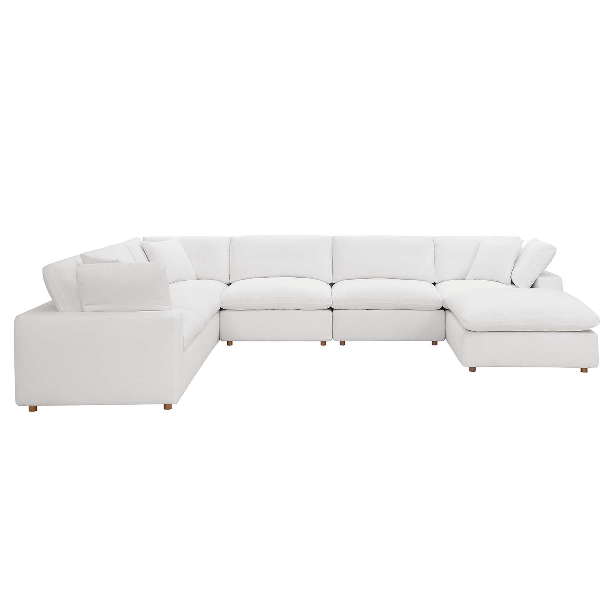 Commix Down Filled Overstuffed 7-Piece Sectional Sofa