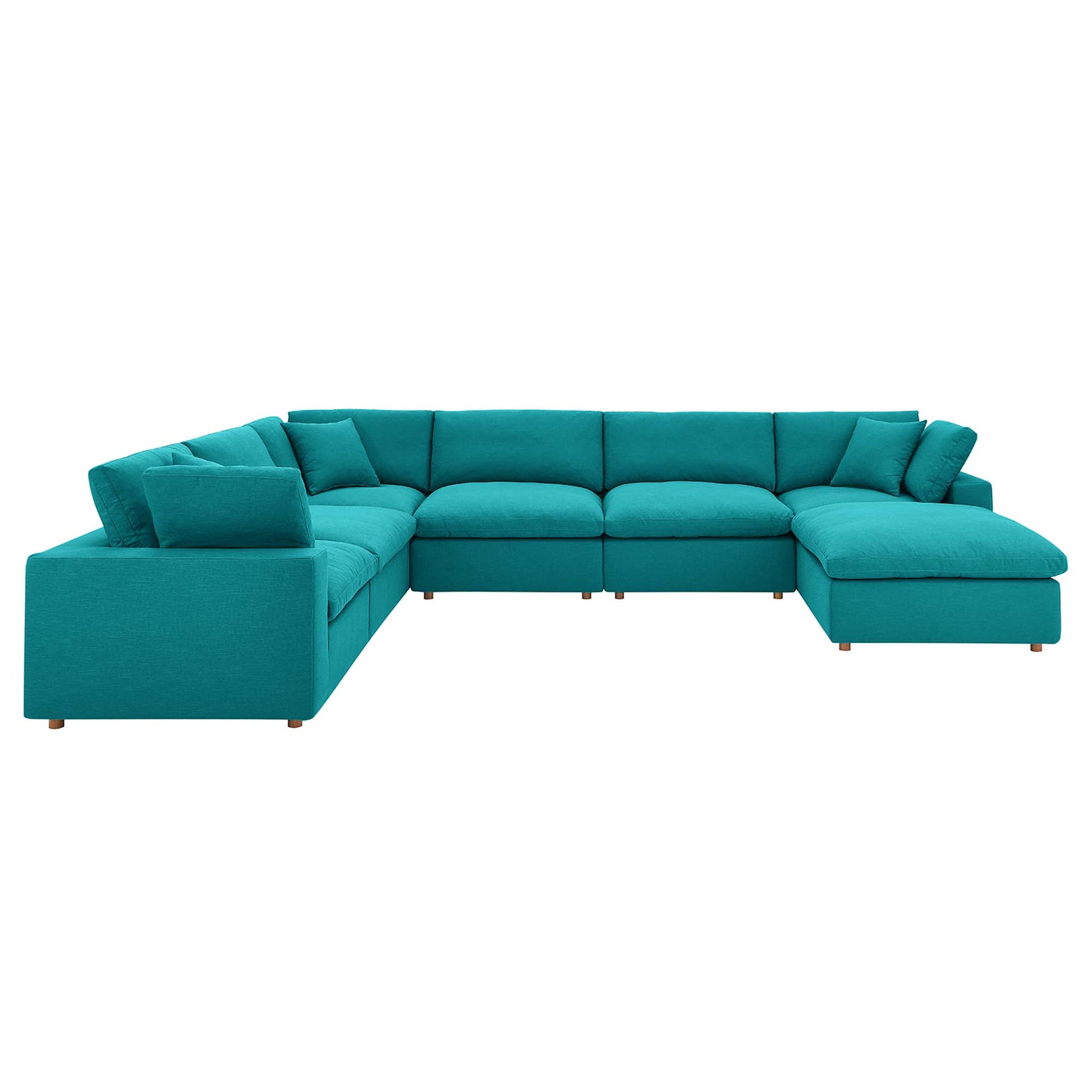 Commix Down Filled Overstuffed 7-Piece Sectional Sofa