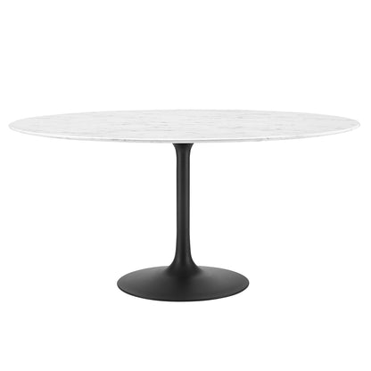 Lippa 54" Round Artificial Marble Dining Table