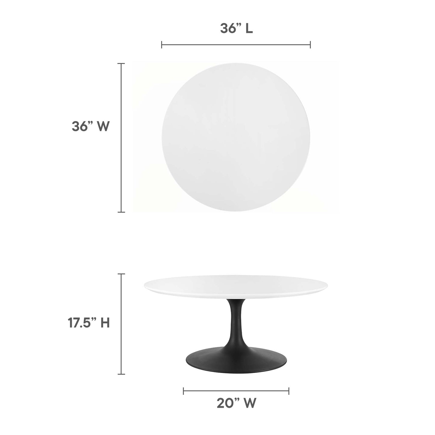 Lippa 36" Round Coffee Table