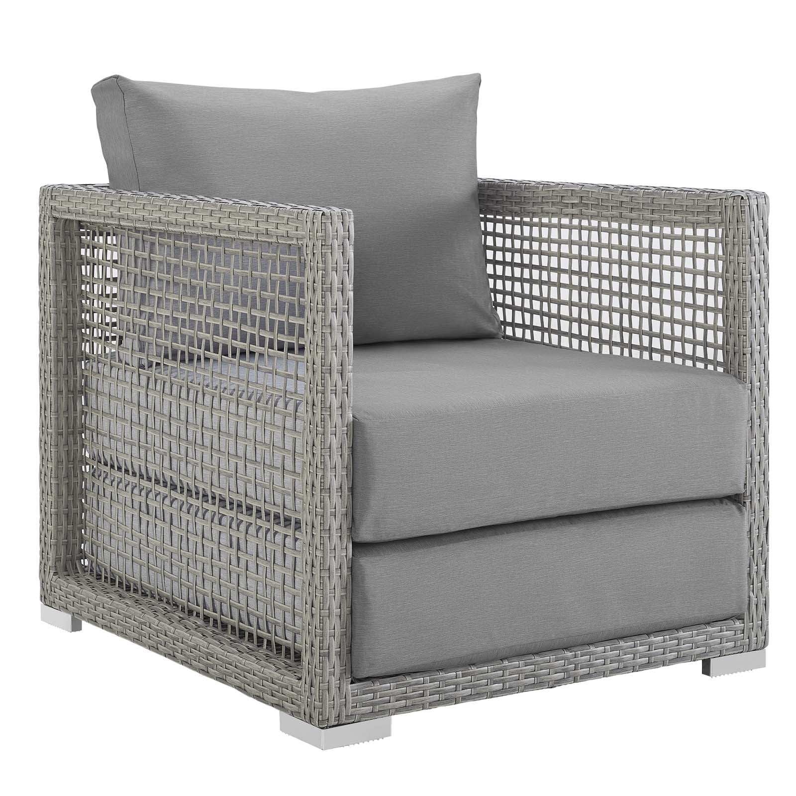 Aura 6 Piece Outdoor Patio Wicker Rattan Set