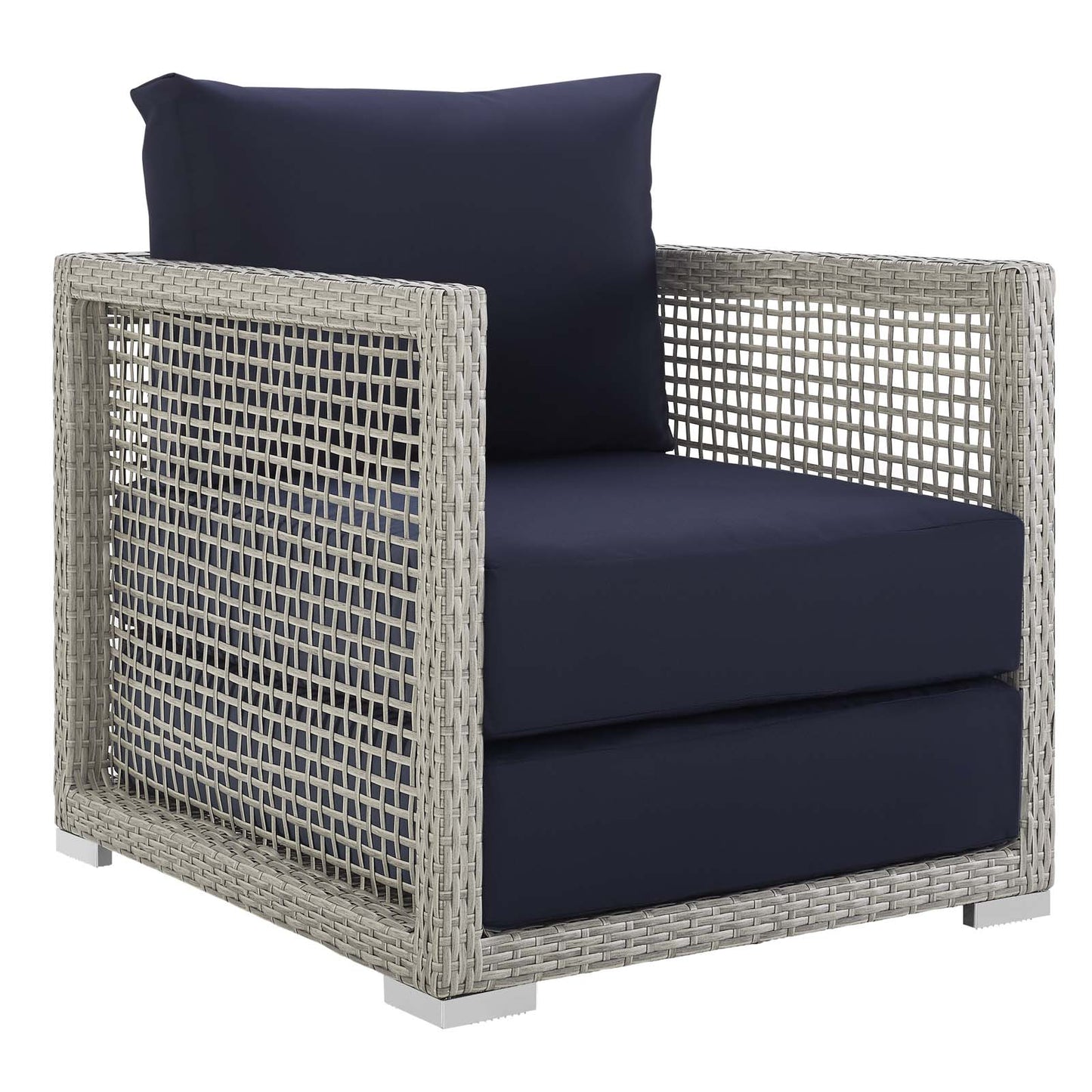 Aura 6 Piece Outdoor Patio Wicker Rattan Set