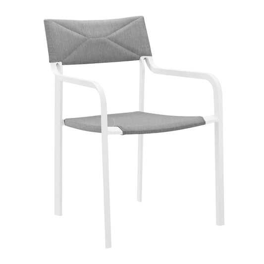 Raleigh Stackable Outdoor Patio Aluminum Dining Armchair