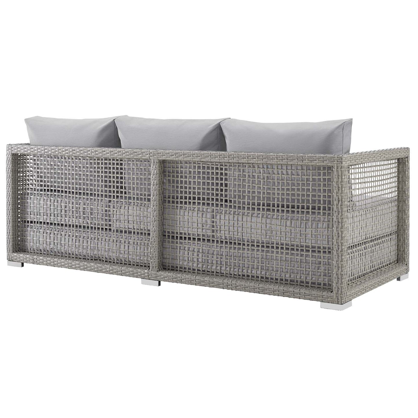 Aura 4 Piece Outdoor Patio Wicker Rattan Set