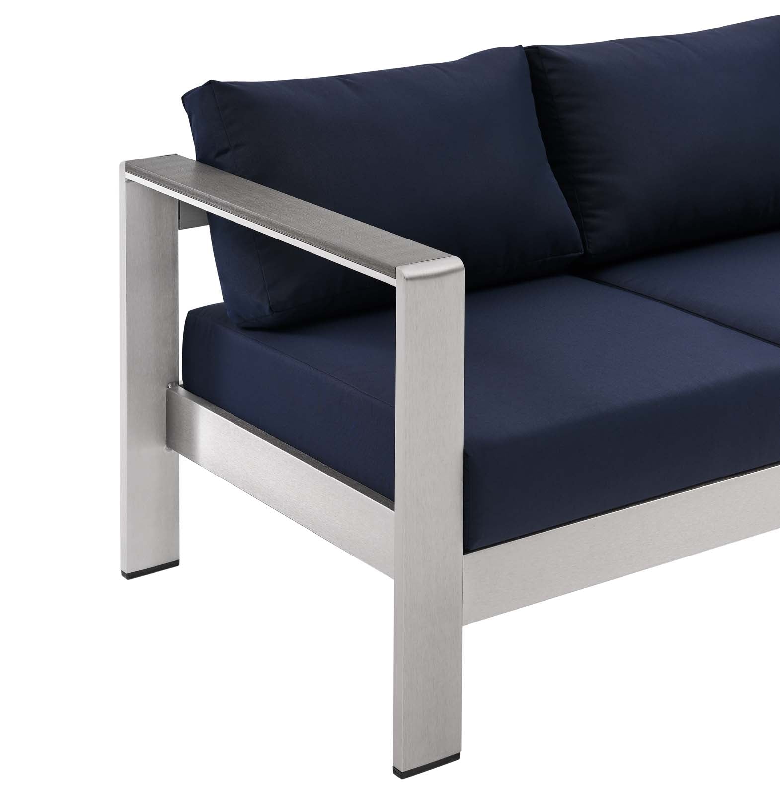 Shore Outdoor Patio Aluminum Sofa