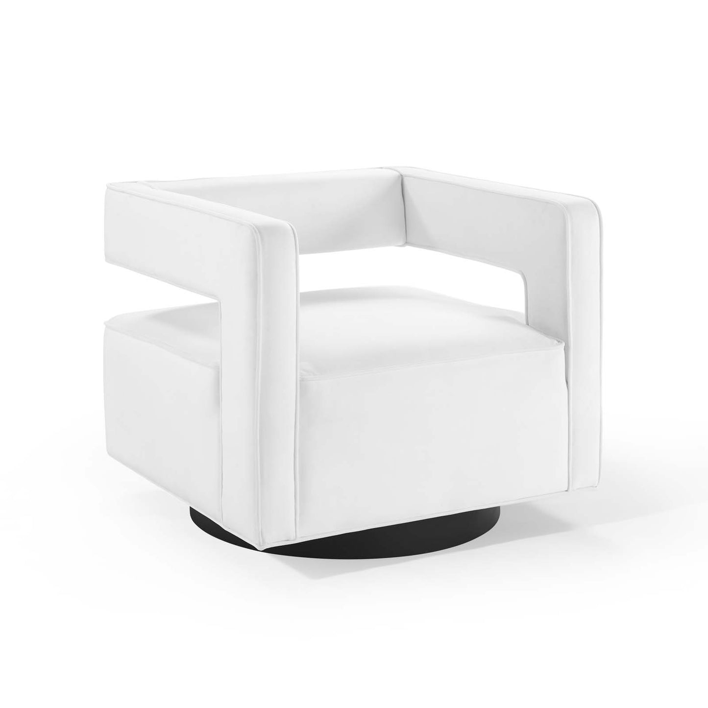 Booth Performance Velvet  Performance Velvet Swivel Armchair