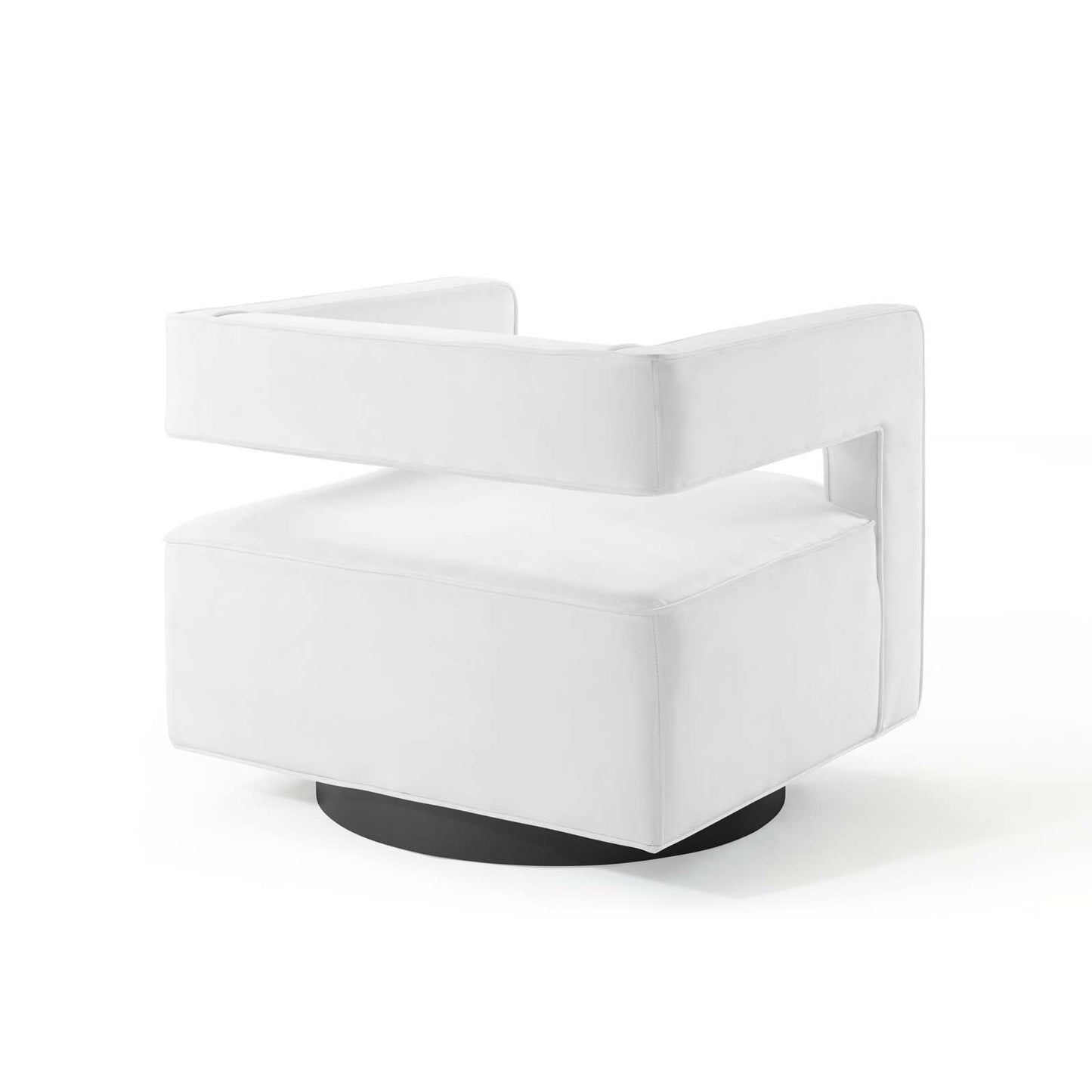 Booth Performance Velvet  Performance Velvet Swivel Armchair