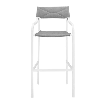 Raleigh Outdoor Patio Aluminum Bar Stool Set of 2