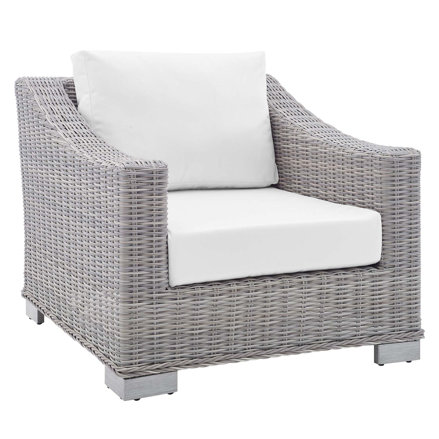 Conway Sunbrella® Outdoor Patio Wicker Rattan Armchair