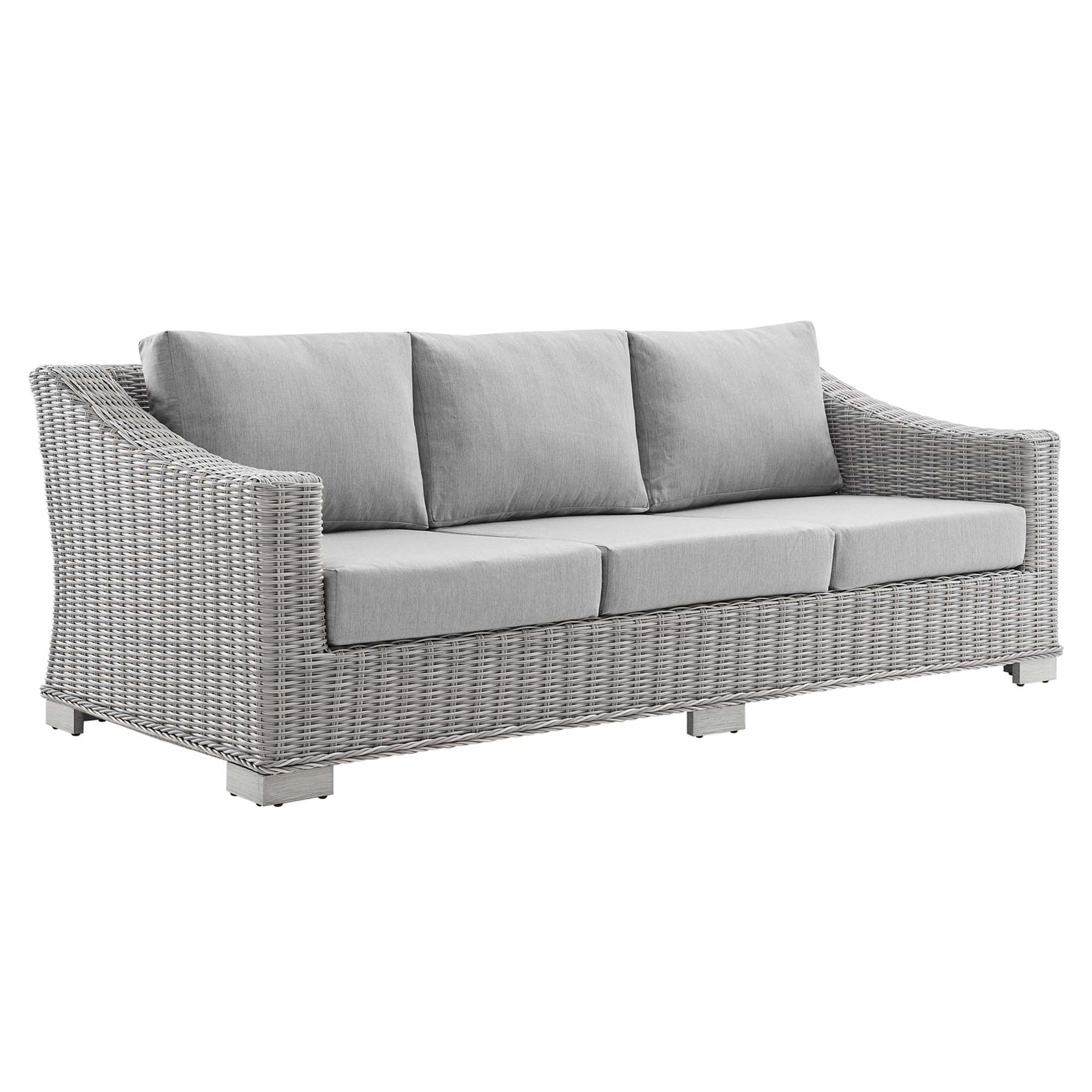 Conway Sunbrella® Outdoor Patio Wicker Rattan Sofa