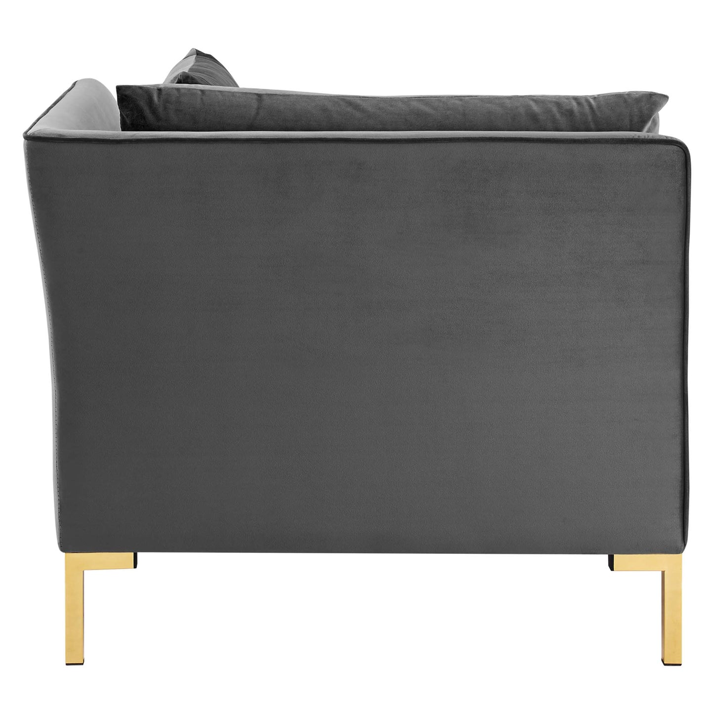 Ardent Performance Velvet Sectional Sofa Corner Chair