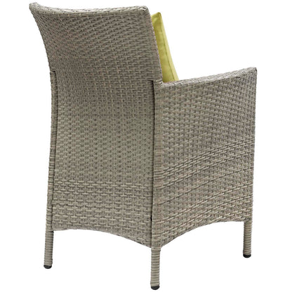 Conduit Outdoor Patio Wicker Rattan Dining Armchair Set of 2