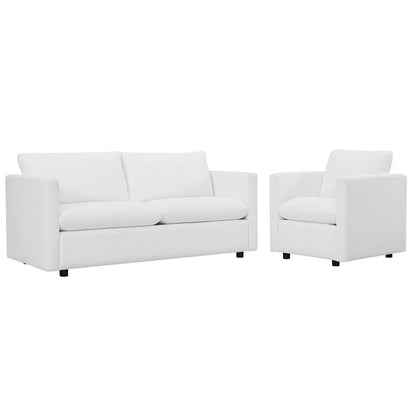 Activate Upholstered Fabric Sofa and Armchair Set