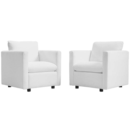 Activate Upholstered Fabric Armchair Set of 2