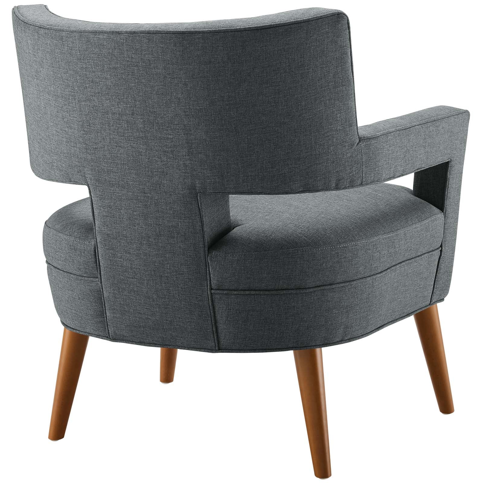 Sheer Upholstered Fabric Armchair Set of 2