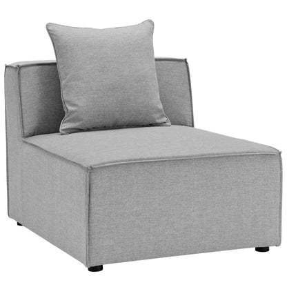 Saybrook Outdoor Patio Upholstered Sectional Sofa Armless Chair