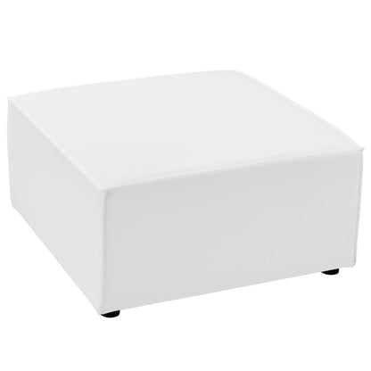 Saybrook Outdoor Patio Upholstered Sectional Sofa Ottoman