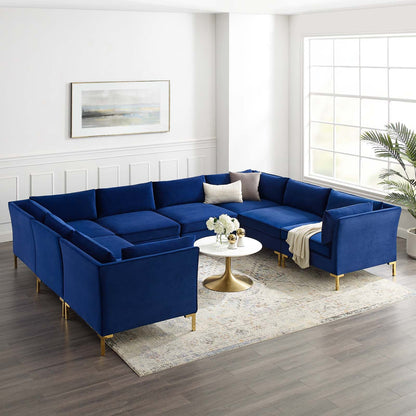 Ardent 8-Piece Performance Velvet Sectional Sofa