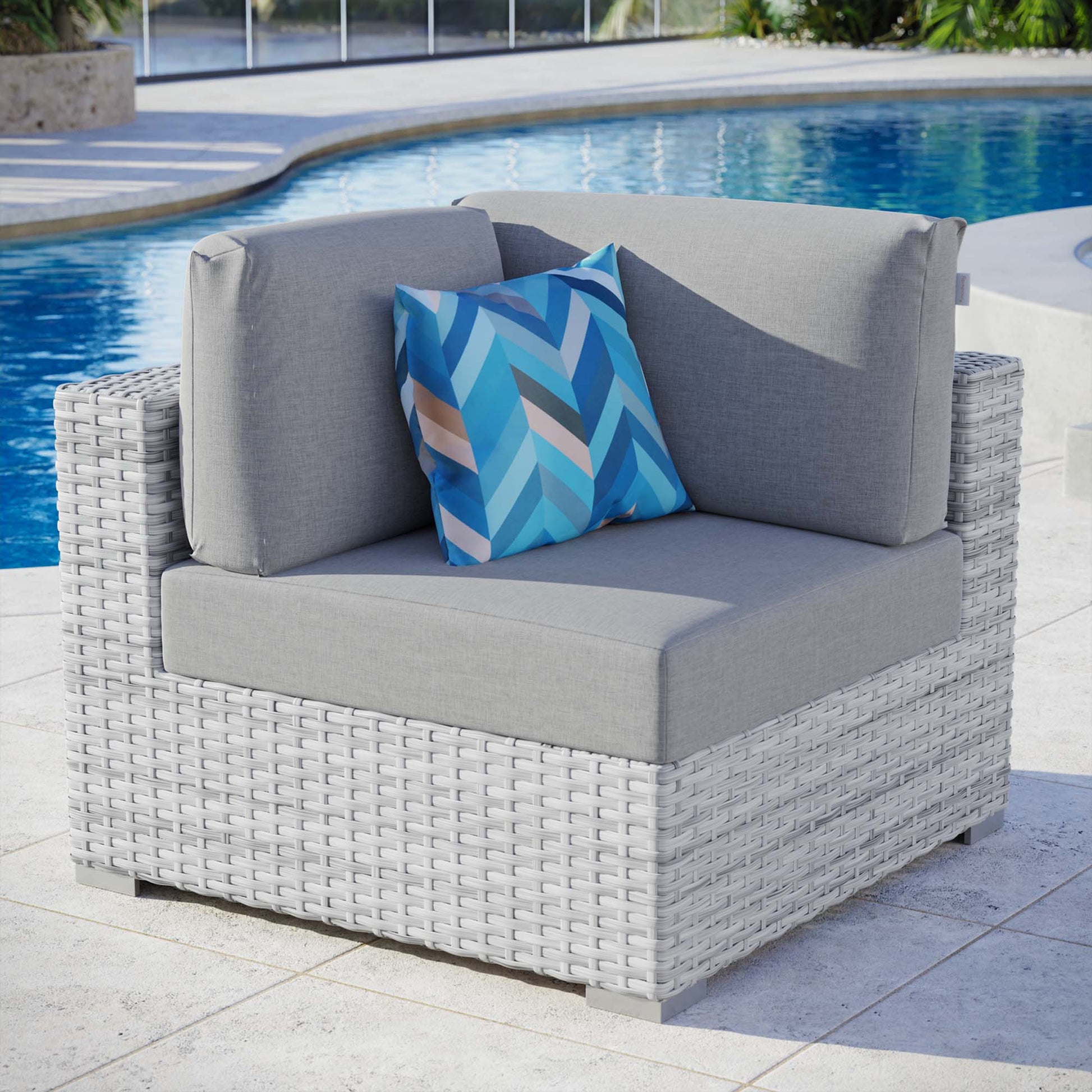 Convene Outdoor Patio Corner Chair