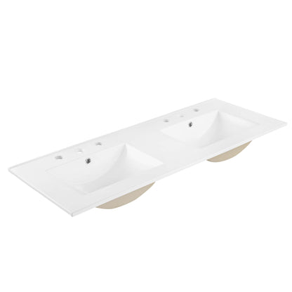 Cayman 48" Double Basin Bathroom Sink