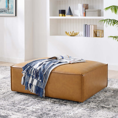 Restore Vegan Leather Ottoman