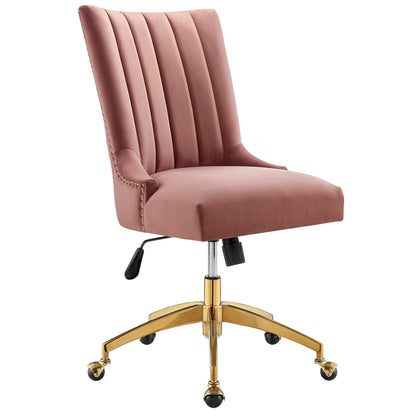 Empower Channel Tufted Performance Velvet Office Chair