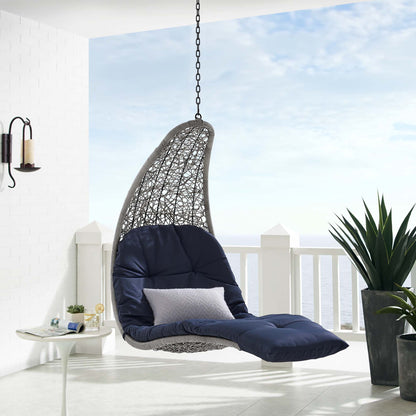 Landscape Hanging Chaise Lounge Outdoor Patio Swing Chair